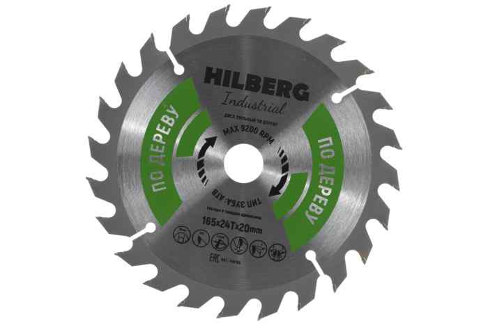 Диск пильный HILBERG 165×24T-20 Industrial Дерево