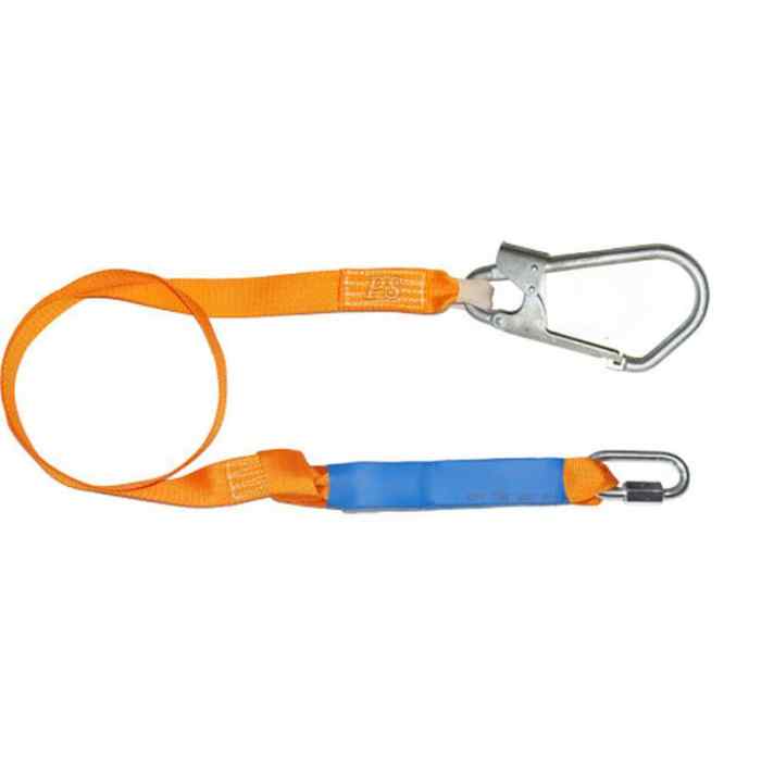 Строп страховочный из ленты с амортизатором с большим карабином