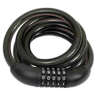 Замок навесной кодовый с тросом ВС-Т12К длина 1500 мм D12 мм АЛЛЮР (1494)