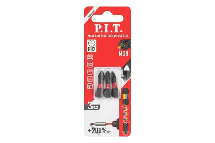 Бита ударная P.I.T. PH2x25 мм 3 шт в уп.(ASDR02-25PH2)