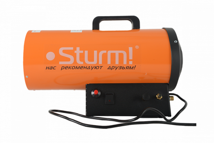 Газовая тепловая пушка Sturm!, 9-15кВт, 200 м3/час, пропан/бутан, пьезоподжиг, регул. GH91151V