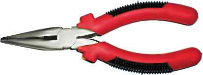 Тонконосы "Стандарт", красно-черные пластиковые ручки, полированная сталь 200 ммFIT