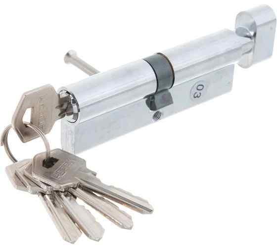 Цилиндровый механизм ЛУВ-90 хром (45-45) 6658 НОРА-М
