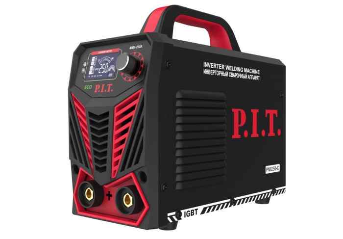 Сварочный инвертор PMI250-C IGBT (250 А,ПВ-45,1,6-4 мм,6,8квт, от пон нап. 190,гор старт) P.I.T.