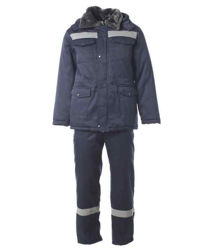 Костюм зимний "Мастер Грета" куртка+п/к т.синий  