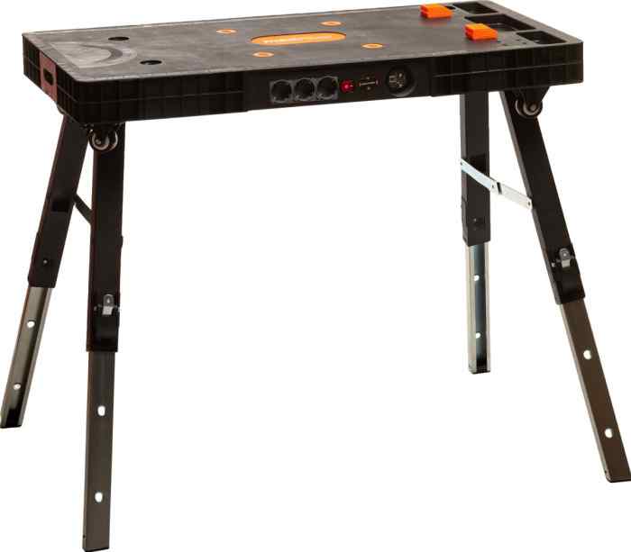 Верстак складной MAXPILER MFMW-01 (94х48см, высота 52/66/80см, 3 розетки, удлинитель 10м, до 150кг)