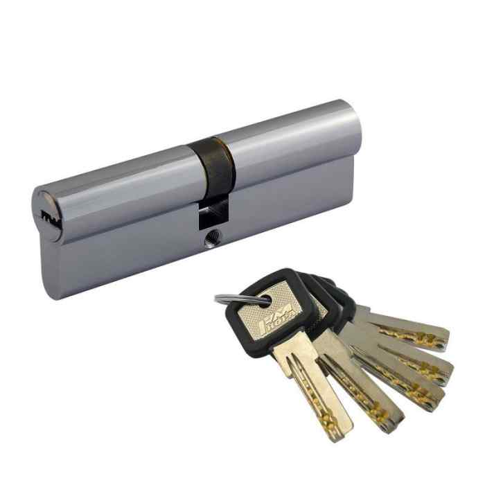 Цилиндровый механизм ЛПУ-100 , хром (50-50) 6634 НОРА-М