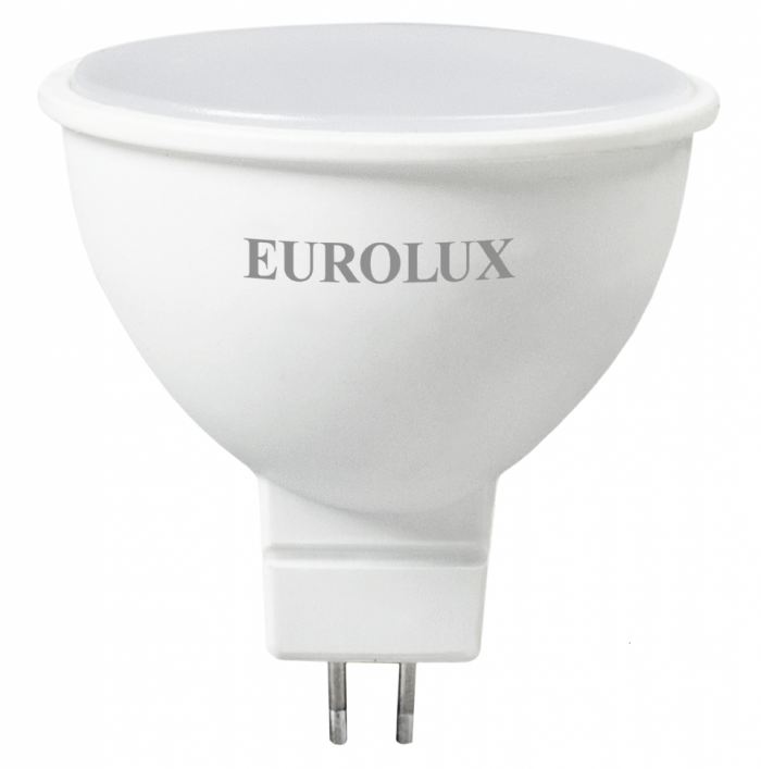 Лампа 7W 230V GU5.3 4000К MR16 светодиодная EUROLUX