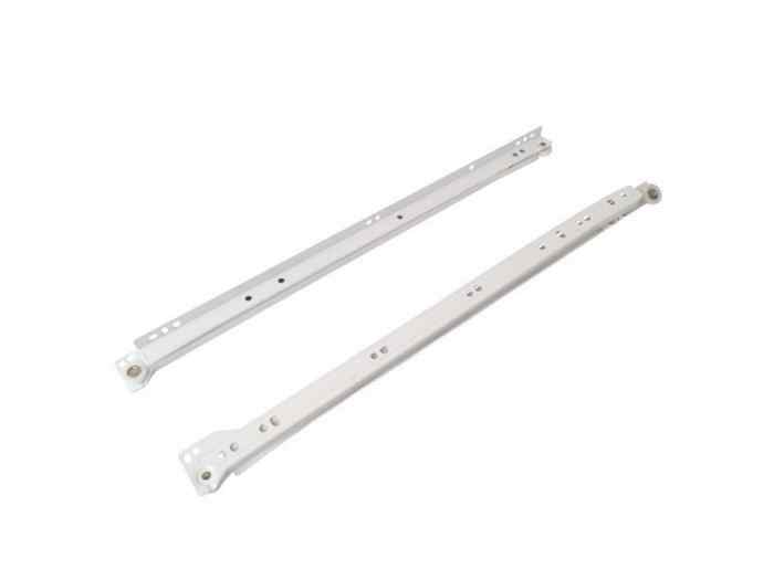 Роликовые направляющие RAL9010 300 мм белые, комплект