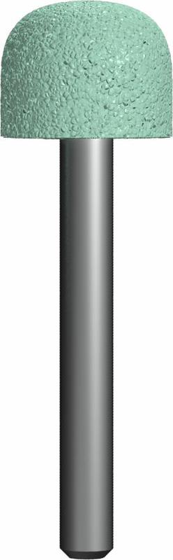 Шарошка абразивная / ПРАКТИКА (карбид крем, закругленная 19х16мм, хвостовик 6мм)