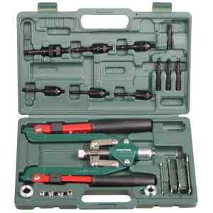 Заклепочник силовой двуручный складной для вытяж. и резьб. заклепок, 3,2-4-4,8-6-6,4мм/KRAFOOL