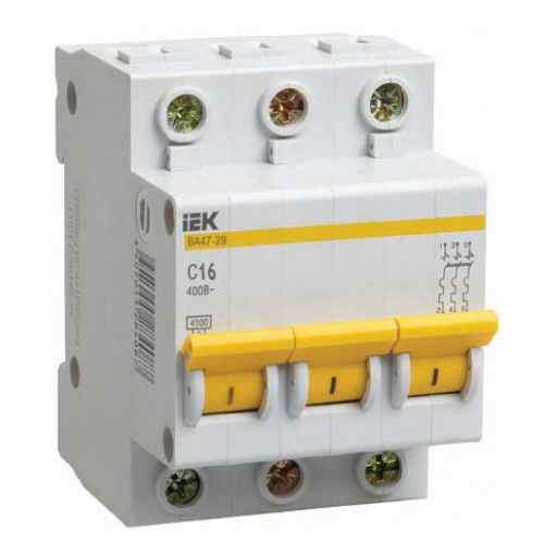 Выключатель автоматический 3Р 50А ВА 4729 х-ка С ИЭК