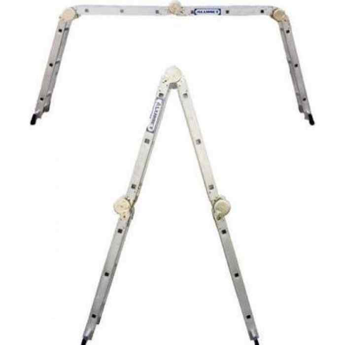 Лестница-трансформер алюминиевая Алюмет Т455 (4секции 5ступени) 1500/2910/5780 16,8кг 