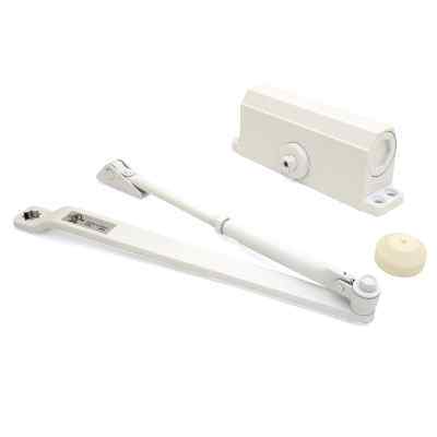 Доводчик дверной DC-100 Классика WHITE (до 100кг) белый, морозостойкий