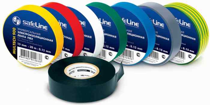Изолента "SafeLine" 15мм/20м (от–50°С до +80°С) желтая