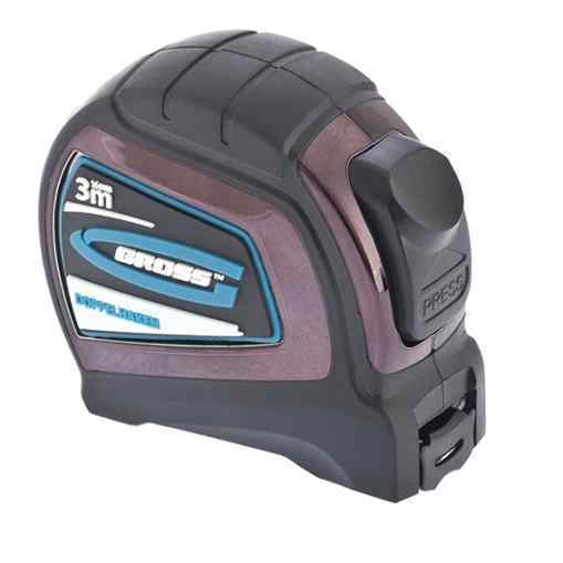 Рулетка "Doppelhaken", 5 м x 25 мм, односторонний зацеп, Нейлон, двусторонняя шкала Gross