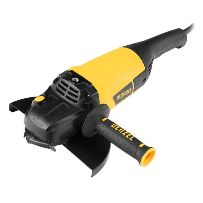 Машина шлифовальная угловая AG230-2600(2600 Вт, 230 мм, 6000 об/мин)// Denzel