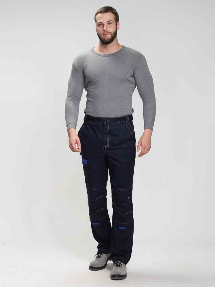 Брюки Алькор (тк.Карелия,260), т.синий/васильковый