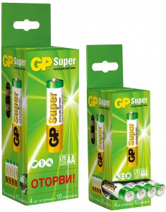 Батарейка GP Super 15A LR06 AA BL40  (уп.40шт) (для разукомплектовки)