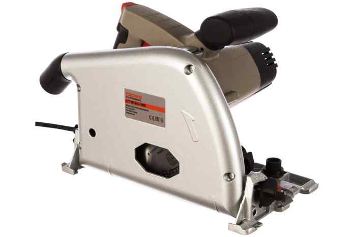 Пила дисковая погружная CT15134-165 + шина направляющая 1,4 метра (1300 Вт, 165 мм, коробка)/CROWN