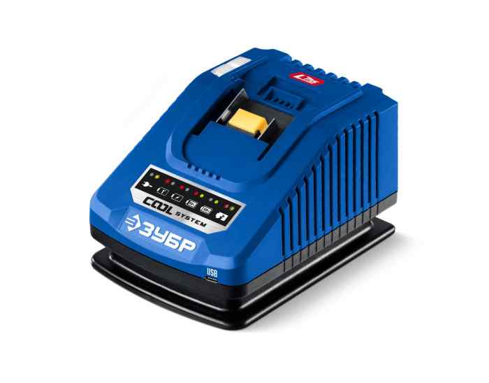 Зарядное устройство TC-20-1 LMS ЗУБР(Li-lon, 20В, 1порт на 6А, 1 x USB-C)Профессионал