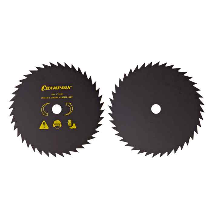 Нож CHAMPION остроугольные зубцами 40/255/25,4 (SRM-330ES/SRM-350ES,4605) C5110