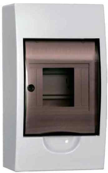 Корпус модульный пластик. навесной ЩРН-П- 4 (4 мод. 1 ряд IP 41) МКР12-N04-40-20 ИЭК