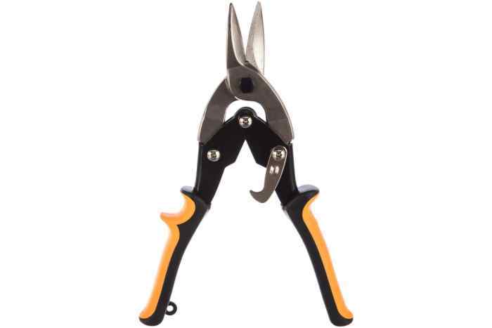 Ножницы по металлу 250 мм, прямой рез, двухкомпонентные рукоятки Вихрь