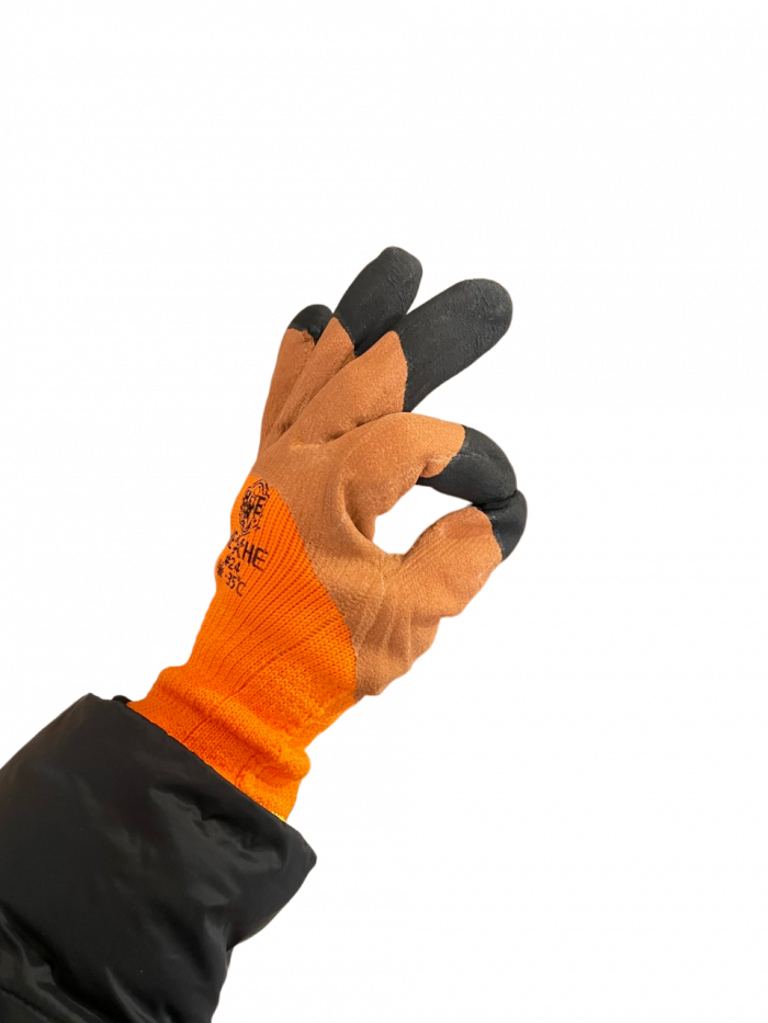 Перчатки ЗИМА #300(коричневый,синий) облив 