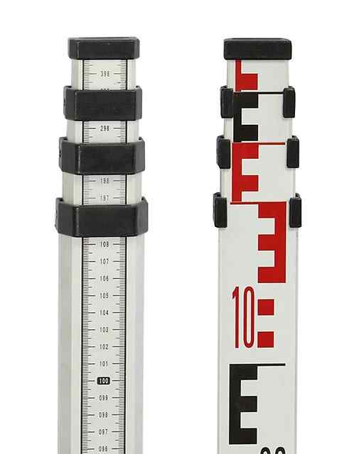 Рейка нивелирная телескопическая 4м