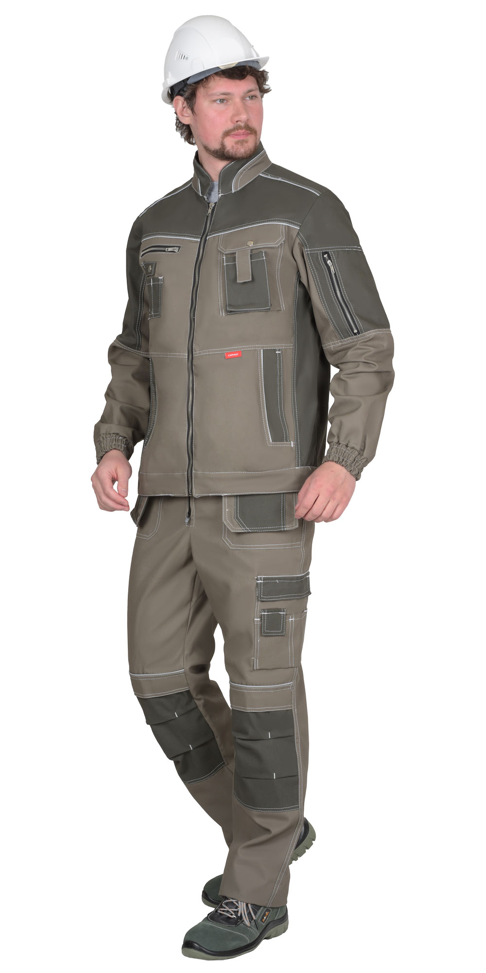 Куртка СИРИУС-ТОКИО т. песочный с хаки 100%х/б пл. 265 г/кв.м