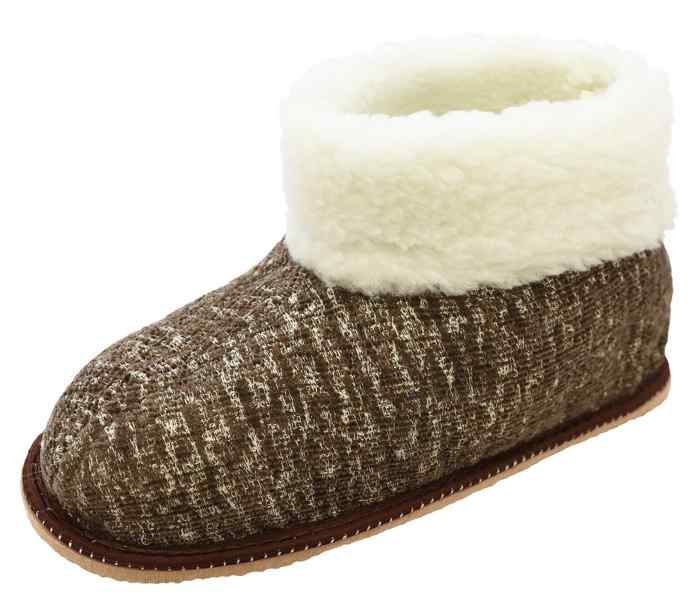 Туфли комнатные (утепленные) мужские чуни - 2 коричневый