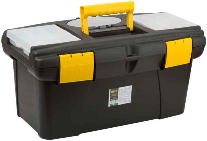 Ящик для инструмента пластик 19" 490*275*240 с лотками Fit