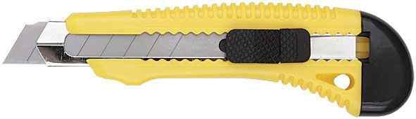 Нож технический 18мм усиленный пластиковый FIT