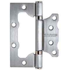 Петля дверная накладная без врезки Аллюр 100х75 2ВВ SСP 2,5мм. мат.хром (2шт.)