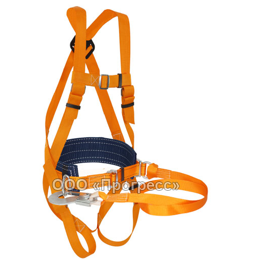 Система удерживающая: привязь наплечные и ножные лямки+строп лента