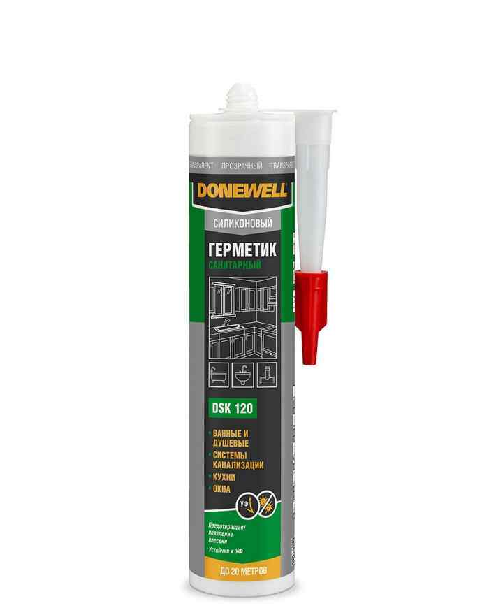 Герметик силиконовый санитарный белый 260мл DONEWELL