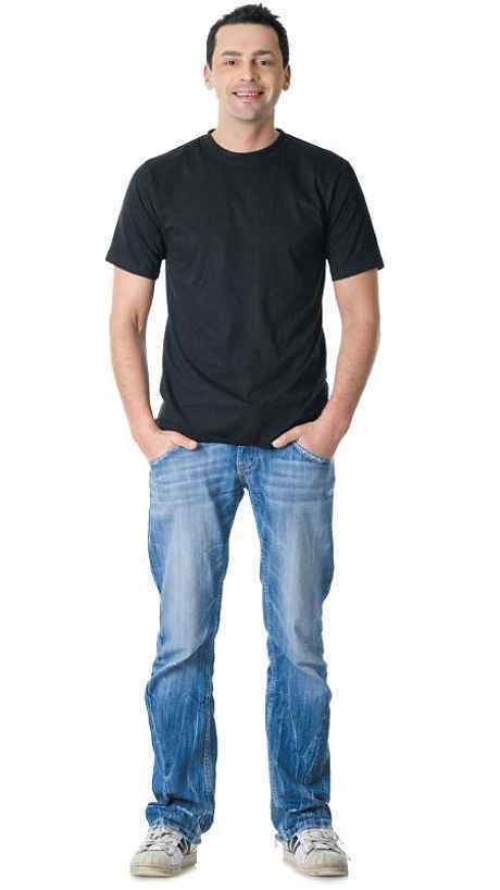 Футболка черная  хлопок 160г/м2 