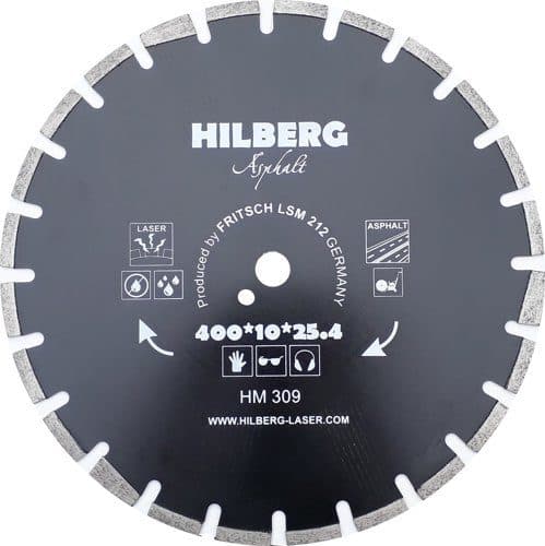 Диск алм.  HILBERG Asphalt Laser 400x3,4x11x25,4-24 F4