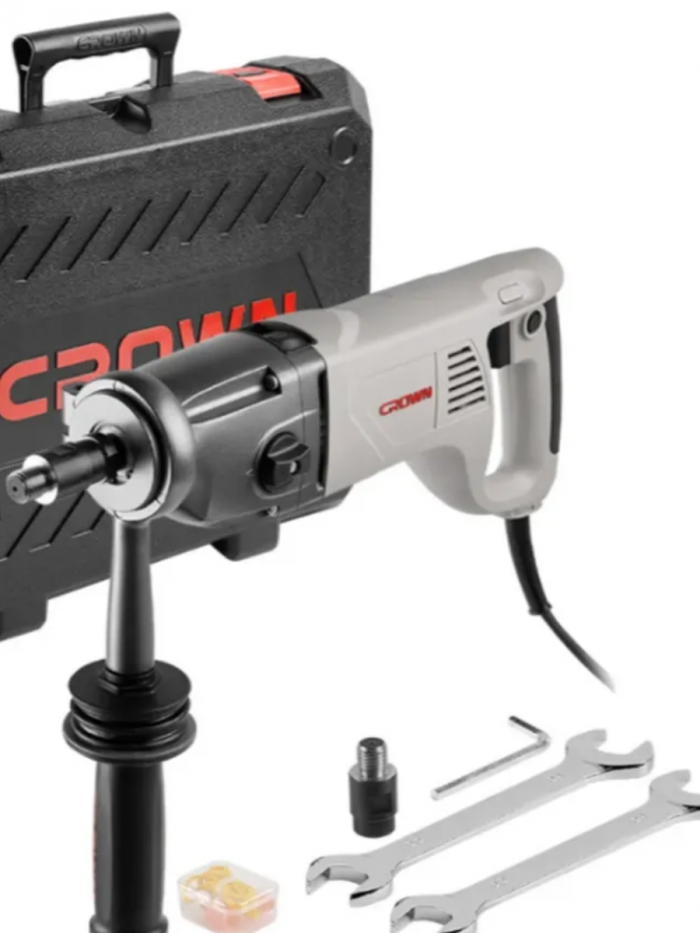 Дрель алмазного сверления с микроударом 1400Вт CROWN CT32072DH BMC