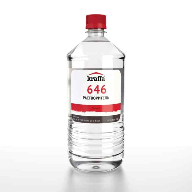 Растворитель 646 ТУ 10л/8кг Kraffa