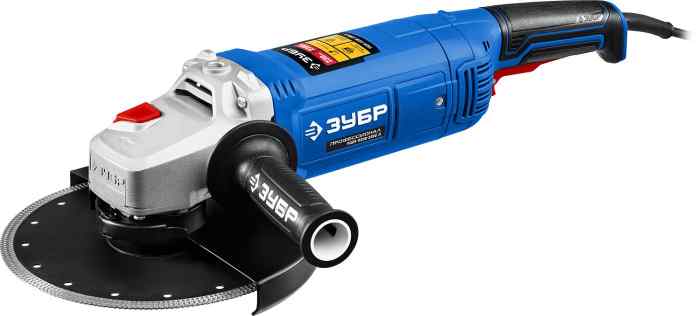 Угловая шлифмашина УШМ-П230-2200 П ЗУБР (2200Вт, 125мм, рег. оборотов) / Профессионал