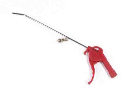 Пистолет продувочный Matrix с удлиненным изогнутым соплом, пневматический, 270 мм