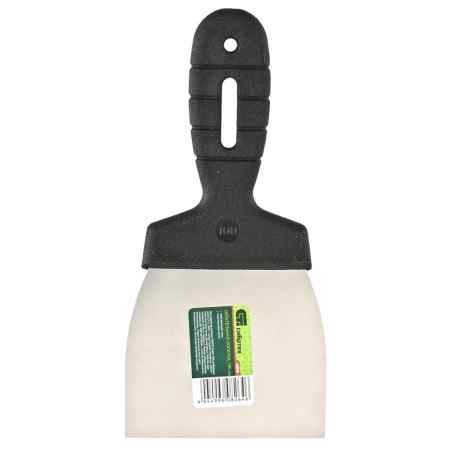 Шпатель из нержавеющей стали, 100 мм, пластмассовая ручка Сибртех