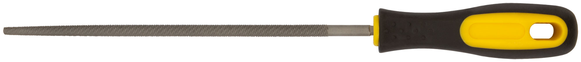 Напильник 200 мм полукруглый прорезиненая ручка FIT