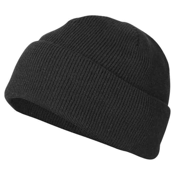 Шапка на флисе цвет черный