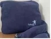 Плед-подушка т.синий