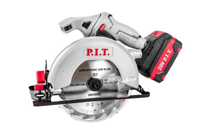 Пила циркулярная аккум PKS20H-165A/1 (20В,диск 165мм,пропил 52мм, 4300об/мин, 1АКБLi-Ion 4Ач ЗУ кор)