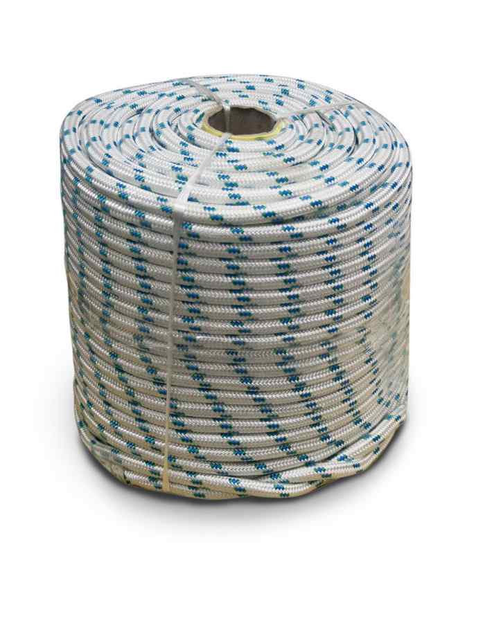 Канат полиамидный плетеный 14 мм 24 пряди, разрывная нагрузка 3900 кг Бухта 50м