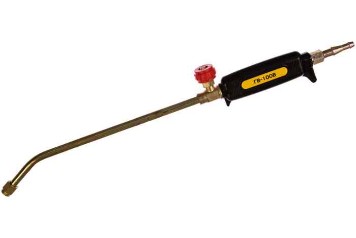 Горелка кровельная КЕДР ГВ-100В (L-490 мм ø 35 мм вентиль) 